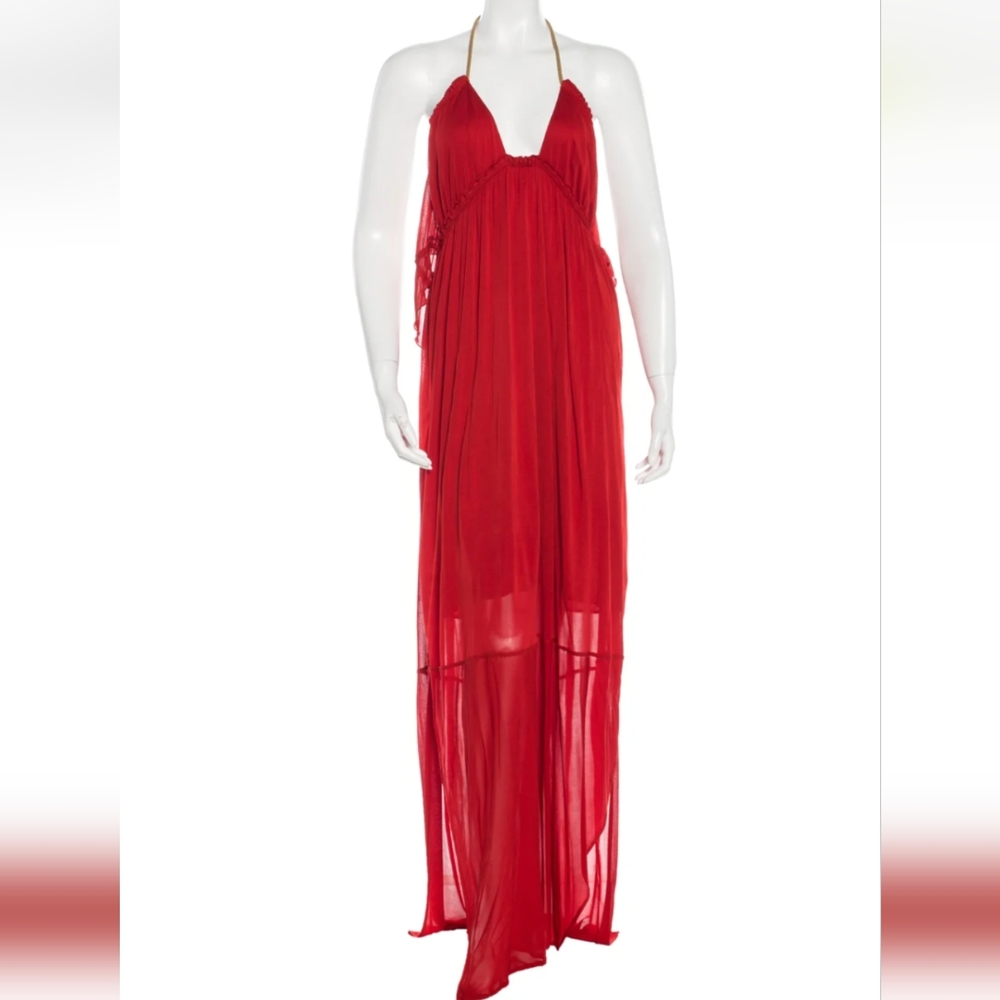 Yves Saint Laurent halter maxi dress